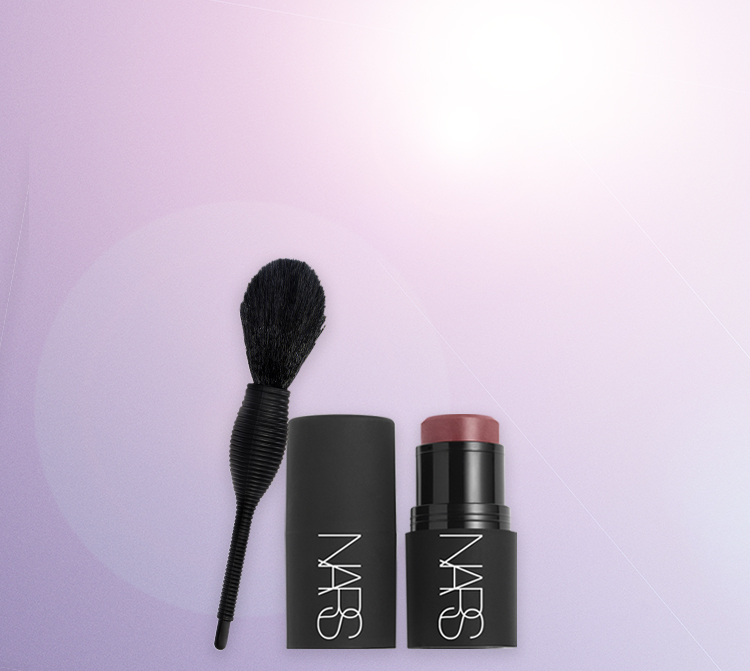 GLOWING CHEEKS.ON US.