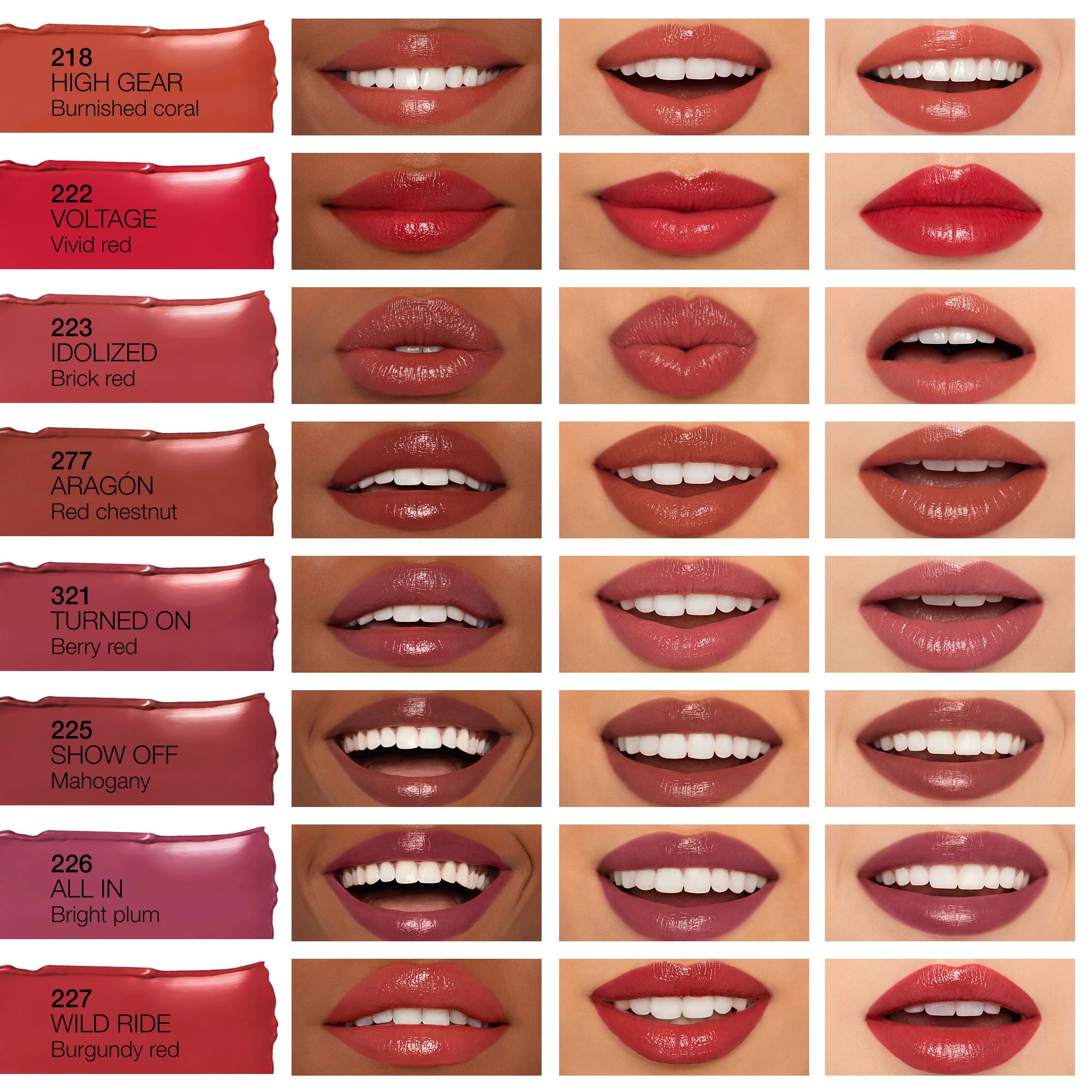 AFTERGLOW SENSUAL SHINE LIPSTICK, Nars Rossetti AFTERGLOW SENSUAL SHINE LIPSTICK, Nars Rossetti